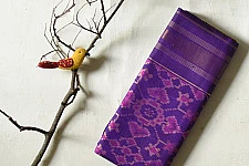 Champa - Chakli . चंपा - चकली ~ Silk Patola Saree - Purple