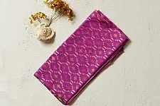 Rasika . रसिका ~ Patola Silk Stole ~ Magenta Button Design