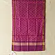 Magenta Patola pure silk stole with button design
