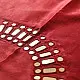 Embroidered Blouse Piece ( Unstitched )   - Maroon Mirror Work