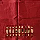 Embroidered Blouse Piece ( Unstitched )   - Maroon Mirror Work
