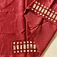 Embroidered Blouse Piece ( Unstitched )   - Maroon Mirror Work