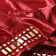 Embroidered Blouse Piece ( Unstitched )   - Maroon Mirror Work