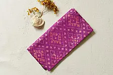 Rasika . रसिका ~ Handloom Pure Silk Patola Stole ~ Magenta Color