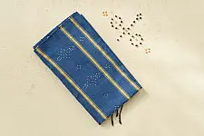 Tangaliya | Handloom Cotton Stole - Blue