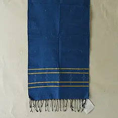 Tangaliya | Handloom Cotton Stole - Blue