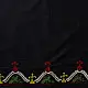Embroidered Blouse Piece ( Unstitched ) - Navy Blue