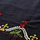 Embroidered Blouse Piece ( Unstitched ) - Navy Blue