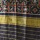 shop handloom silk cotton patola ikat black stole
