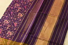चंपा - चकली ⁂ Narikunj Traditional Patola Silk Saree| Purple