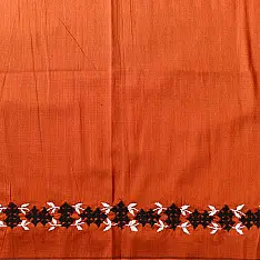 Embroidered Blouse Piece ( Unstitched )  - Cotton + Silk 