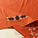 Embroidered Blouse Piece ( Unstitched ) -brown