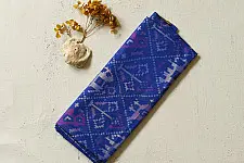 Rasika . रसिका ~ Patola Silk Dupatta ~ Blue Narikunj Design