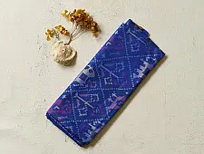 Rasika . रसिका ~ Patola Silk Dupatta ~ Blue Narikunj Design
