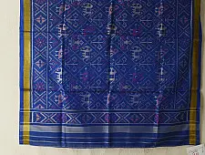 Rasika . रसिका ~ Patola Silk Dupatta ~ Blue Narikunj Design