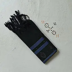 Tangaliya | Handloom Cotton Stole - Bottle Green