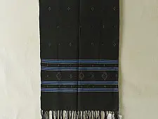 Tangaliya | Handloom Cotton Stole - Bottle Green