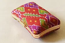 A pocket full of joy ~ Patola Clutch Purse / Red Sling Bag