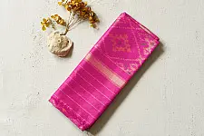 Rasika . रसिका ~ Patola Silk Dupatta ~ Pink Diamond Design