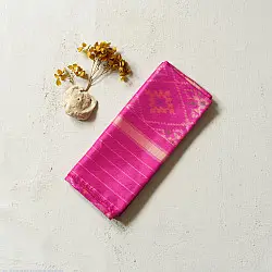 Rasika . रसिका ~ Patola Silk Dupatta ~ Magenta Diamond Design