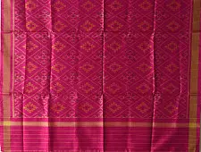 Rasika . रसिका ~ Patola Silk Dupatta ~ Pink Diamond Design
