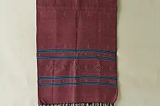 Tangaliya | Handloom Cotton Stole - Brick Red