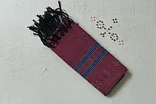 Tangaliya | Handloom Cotton Stole - Brick Red