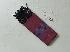 Tangaliya | Handloom Cotton Stole - Brick Red