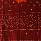 Kutchi Bhujodi Weaving - Bandhani ( Tie-dyed ) Woolen Shawl - Maroon