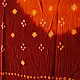 Kutchi Bhujodi Weaving - Bandhani ( Tie-dyed ) Woolen Shawl - Maroon
