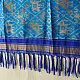 shop pure silk patola ikat dupatta - Sky Blue Narikunj