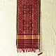 shop handloom silk cotton patola ikat stole - Maroon 