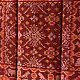 shop handloom silk cotton patola ikat stole - Maroon 