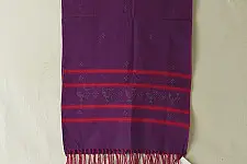 Tangaliya | Handloom Cotton Stole - Violet Purple 