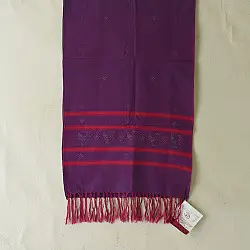 Tangaliya | Handloom Cotton Stole - Violet Purple 