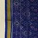 shop pure silk patola ikat dupatta - Dark Blue Navratna