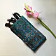 shop Blue - handloom silk cotton patola ikat stole