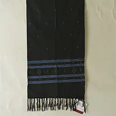 Tangaliya | Handloom Cotton Stole - Dark Green