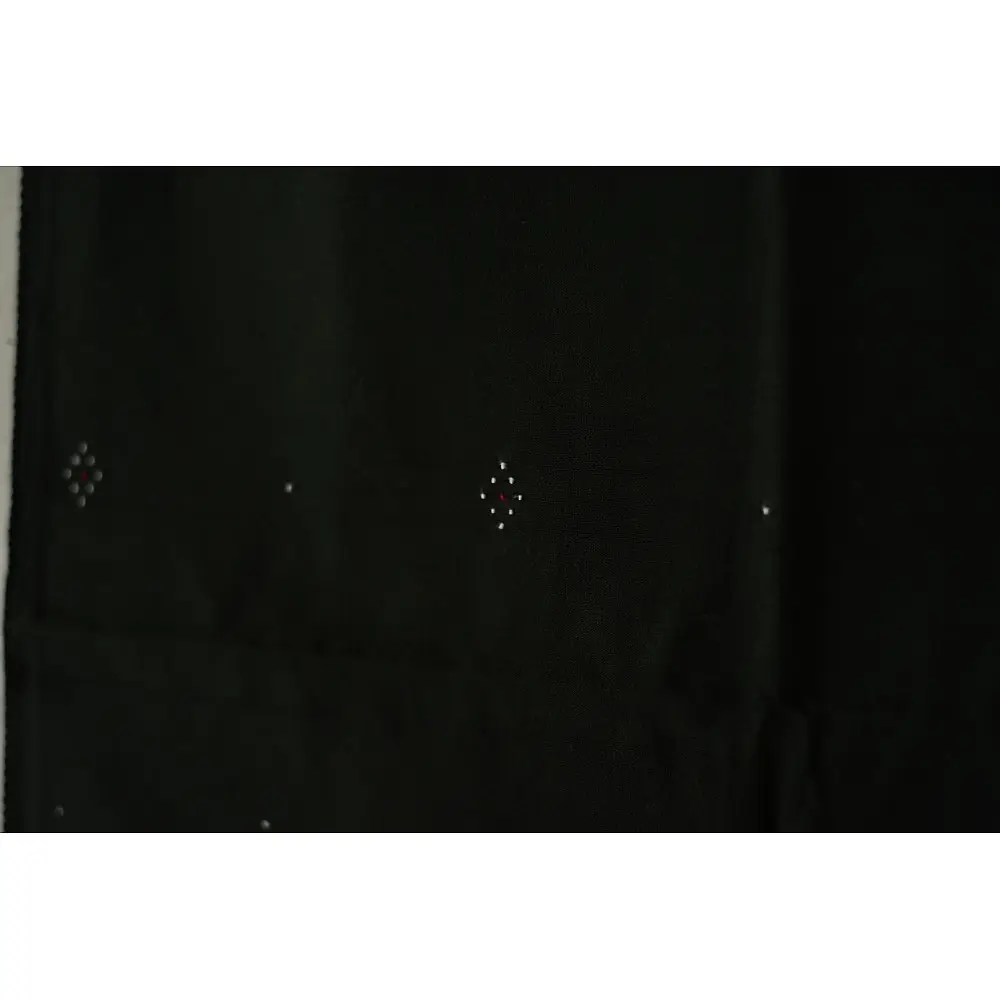 tangaliya handloom cotton stole in dark green with sky blue stripes, raised white dana dot motifs, and hand-knotted fringe tassels