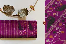 Champa - Chakli . चंपा - चकली | Silk Patola Saree - Purple Pink