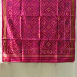 Rasika . रसिका ~ Patola Silk Dupatta ~ Pink