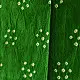 Kutchi Bhujodi Weaving - Bandhani ( Tie-dyed ) Woolen Green Shawl