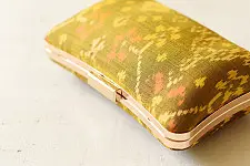 A pocket full of joy ~ Patola Clutch Golden Purse / Sling Bag
