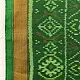 shop pure silk patola ikat Dark Green Dupatta
