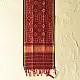 shop handloom silk cotton patola ikat Maroon stole
