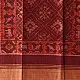 shop handloom silk cotton patola ikat Maroon stole