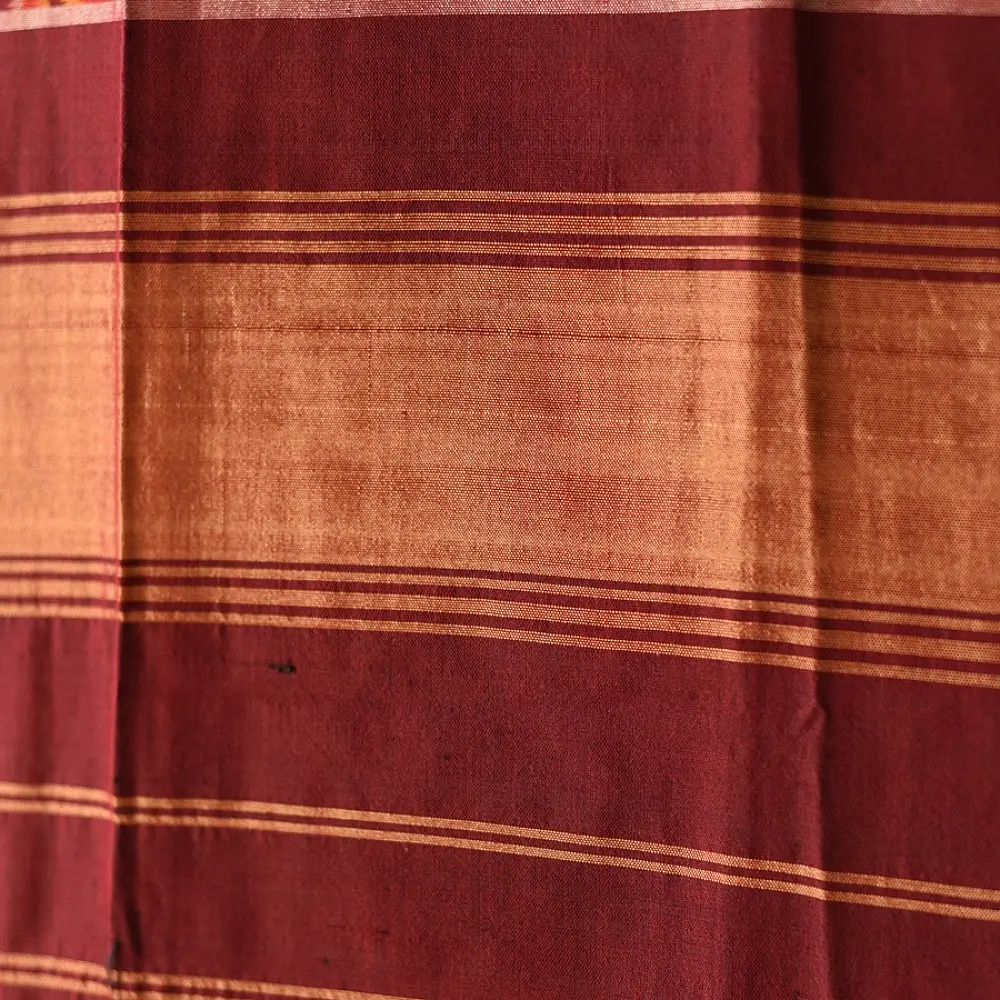 shop handloom silk cotton patola ikat Maroon stole