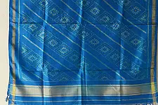Rasika . रसिका ~ Patola Pure Silk Sky Blue Dupatta 16