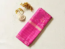 Rasika . रसिका ~ Handloom Patola Silk Dupatta ~ Pink Navratna