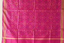 Rasika . रसिका ~ Handloom Patola Silk Dupatta ~ Pink Navratna